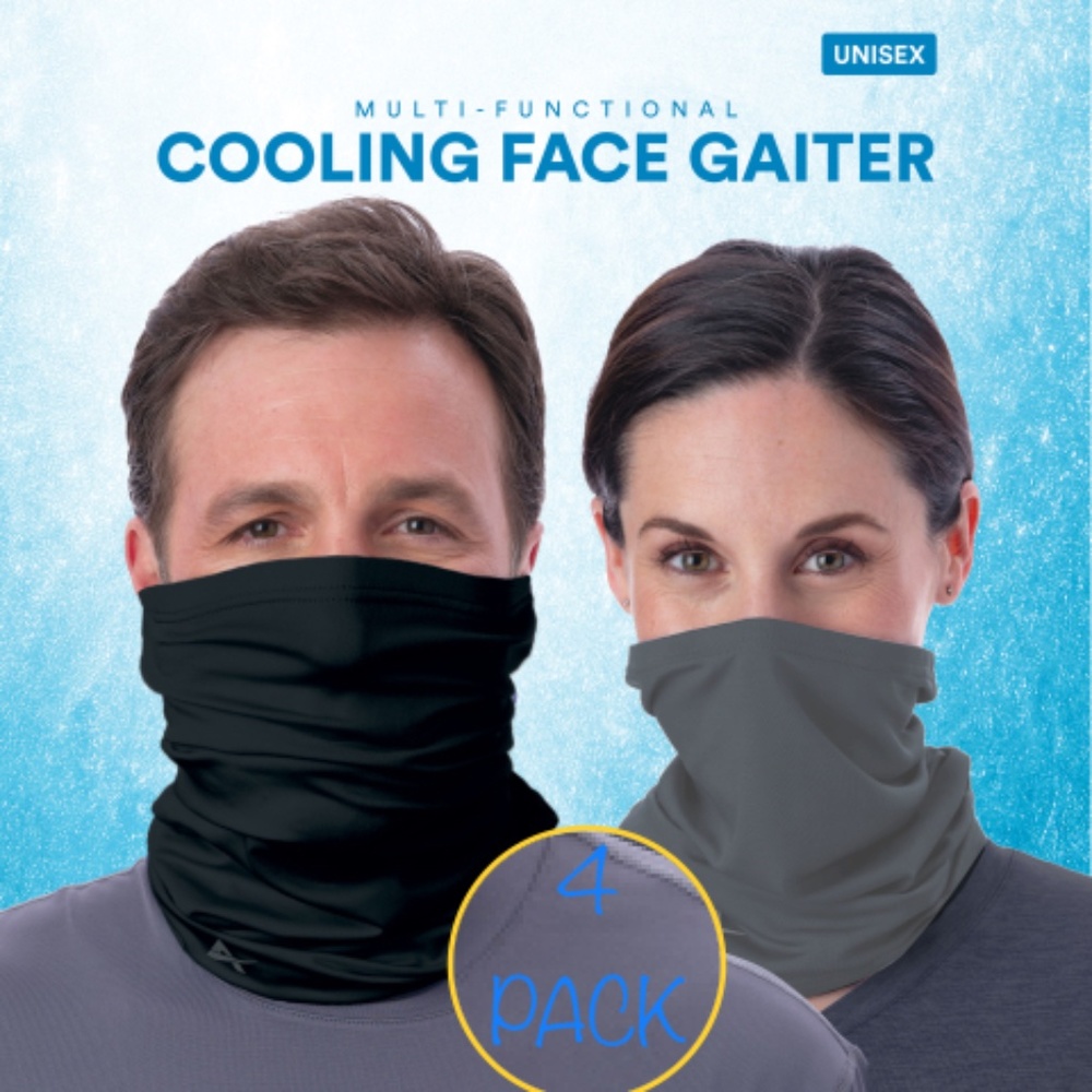 4 Pack Arctic Outdoor Cooling Neck Face Covers NEW Landscape Construction Worker - Picture 5 of 5